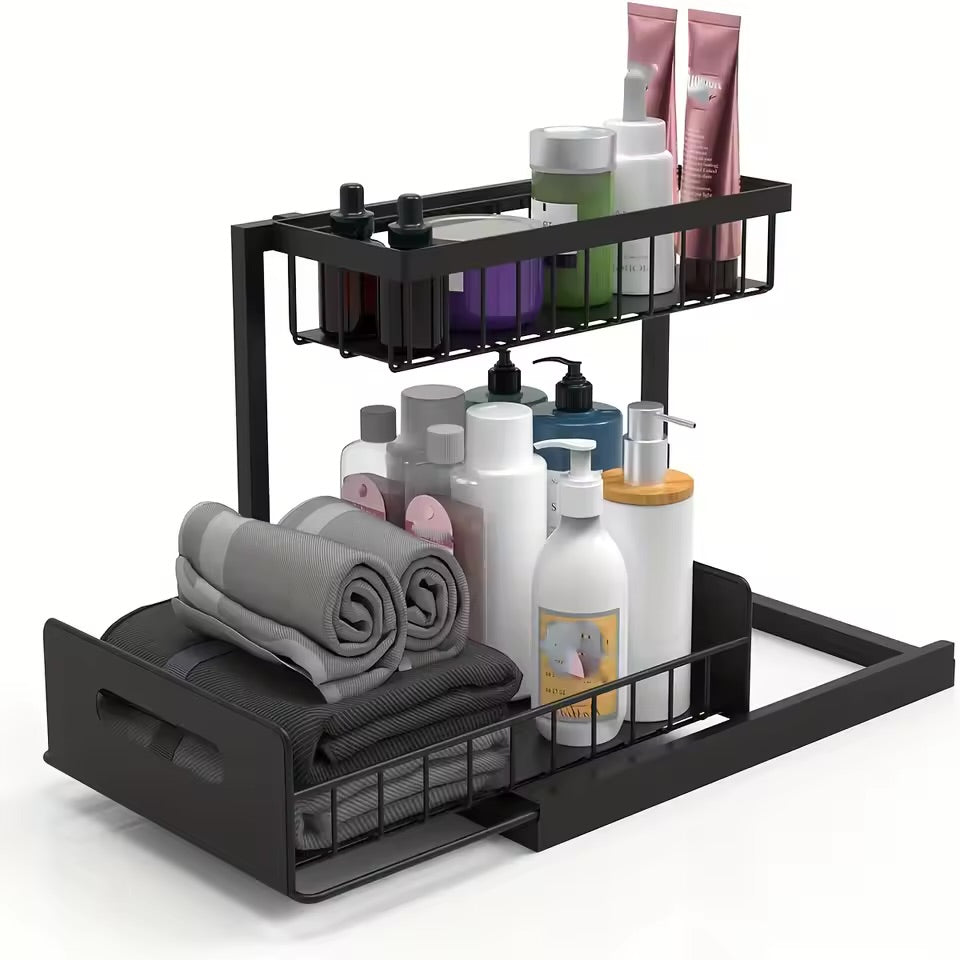 ShopDam™ Under-Sink Sliding Organizer