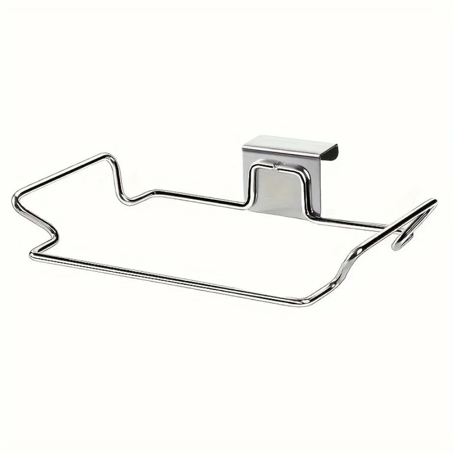 1PCS Ferroalloy Trash Rack, Closet Cabinet Door Trash Bag Holder, Kitchen Accessories,