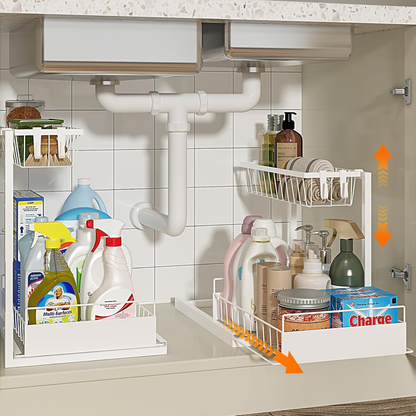 ShopDam™ Under-Sink Sliding Organizer